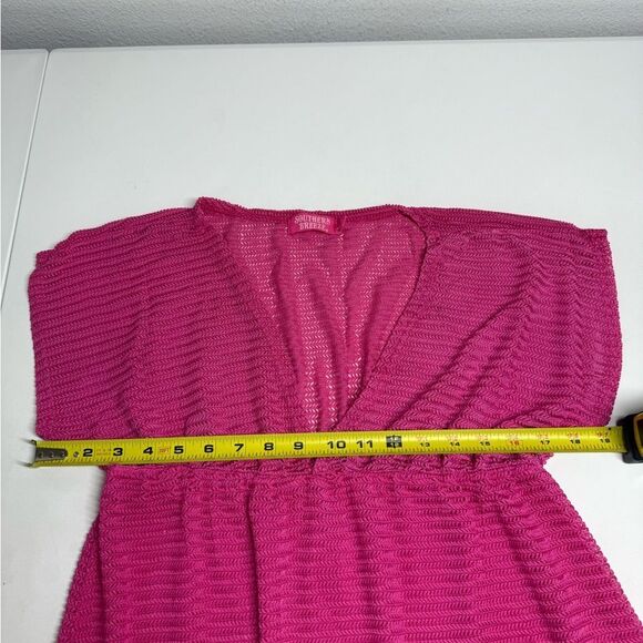 Southern Breeze Pink Bohemian Beach Tunic Size L - Picture 12 of 14